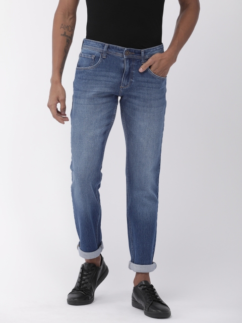 

Park Avenue Men Blue Mod Fit Mid-Rise Clean Look Stretchable Jeans