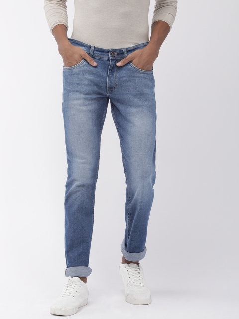 

Park Avenue Men Blue Mod Fit Mid-Rise Clean Look Stretchable Jeans
