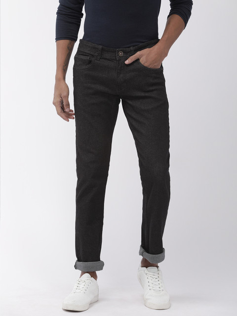 

Park Avenue Men Black Mod Fit Mid-Rise Clean Look Stretchable Jeans