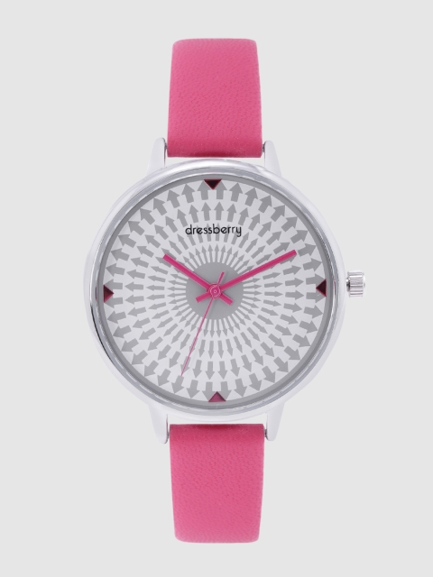 

DressBerry Women White & Charcoal Analogue Watch MFB-PN-WTH-K0056