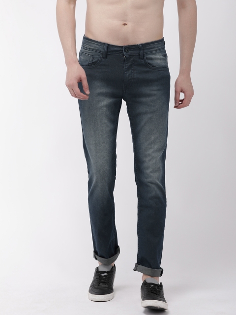 

Flying Machine Men Blue Micheal Slim Tapered Fit Mid-Rise Clean Look Stretchable Jeans