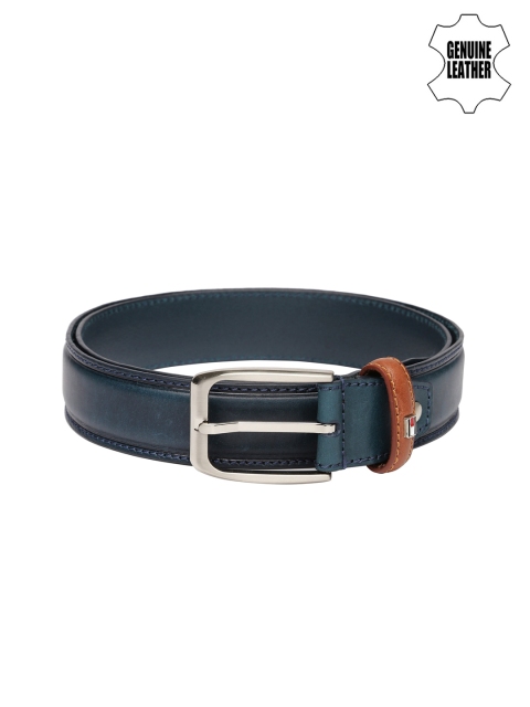 

Tommy Hilfiger Men Teal Blue Genuine Leather Belt