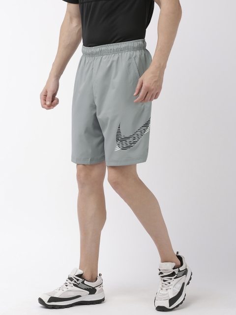 

Nike Men Grey Solid Regular Fit DRI-Fit Flx 2.0 Gfx1 Training Sports Shorts