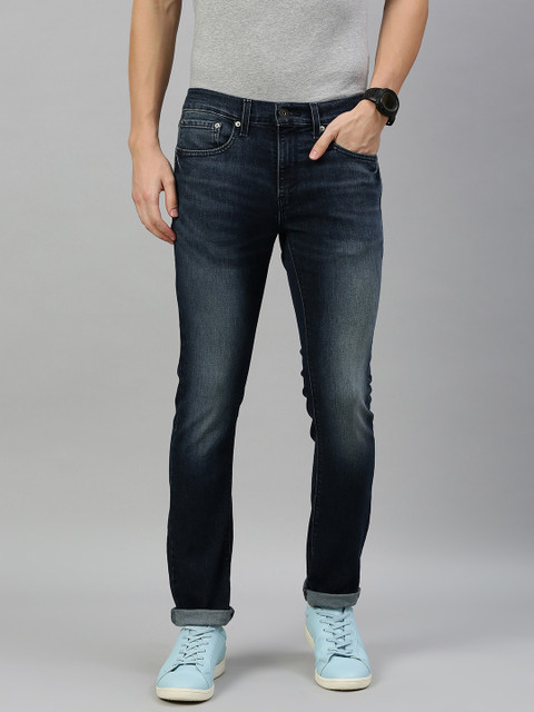 

Denizen From Levis Men Blue 288 Skinny Fit Mid-Rise Clean Look Stretchable Jeans