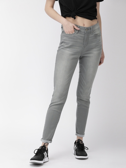 

Denizen From Levis Women Grey Skinny Fit Mid-Rise Clean Look Stretchable Jeans