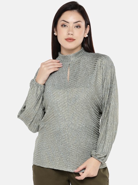 

The Label Life Women Grey Solid Top