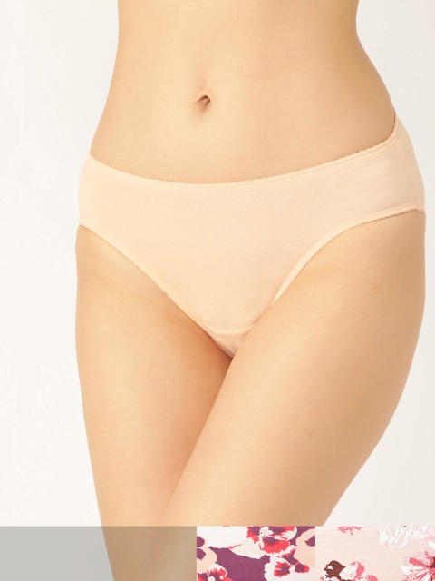 

DressBerry Women Pack of 3 Bikini Briefs DB-BIK-PP3-011, Peach