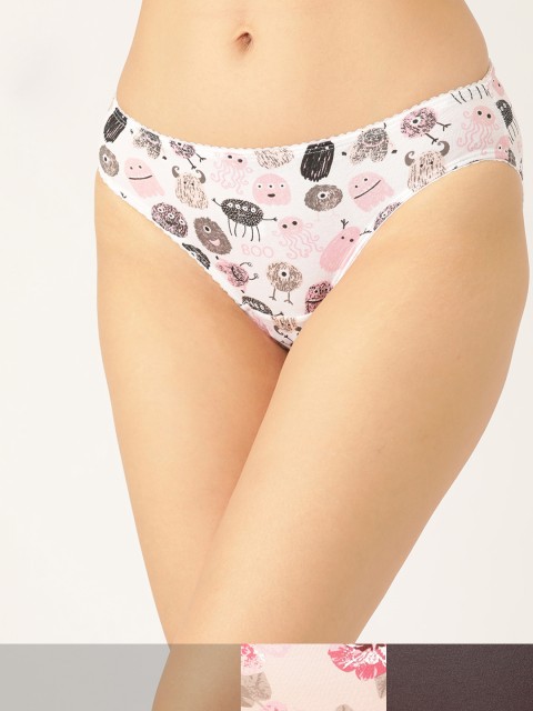 

DressBerry Women Pack of 3 Bikini Briefs DB-BIK-PP3-014, Pink