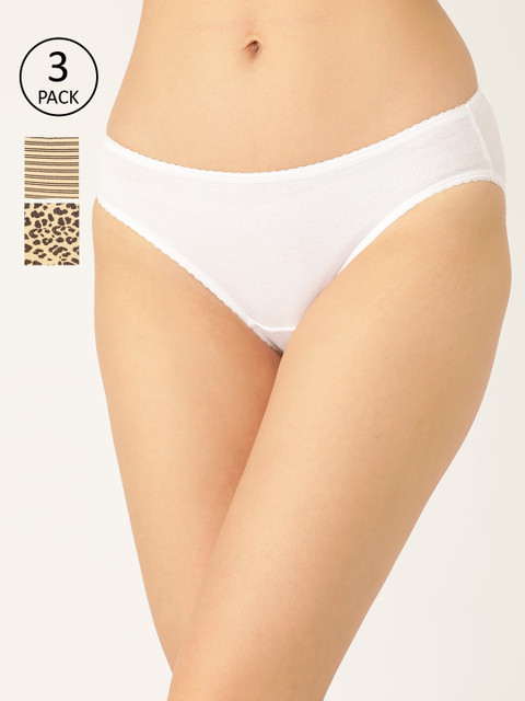 

DressBerry Women Pack of 3 Hipster Briefs DB-HIP-PP3-010, Cream
