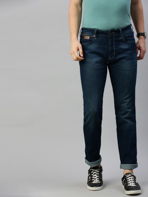 

Wrangler Men Blue Millard Regular Fit Mid-Rise Clean Look Stretchable Jeans