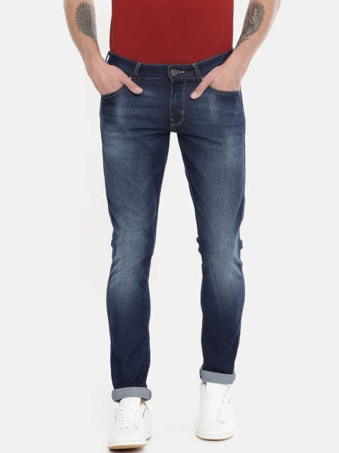 

Wrangler Men Blue VEGAS Skinny Tapered Fit Low-Rise Clean Look Stretchable Jeans
