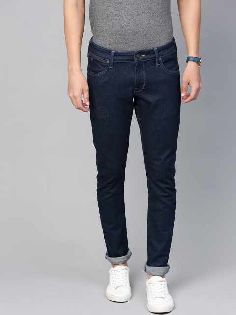 

Wrangler Men Navy Vegas Skinny Fit Low-Rise Clean Look Stretchable Jeans, Navy blue