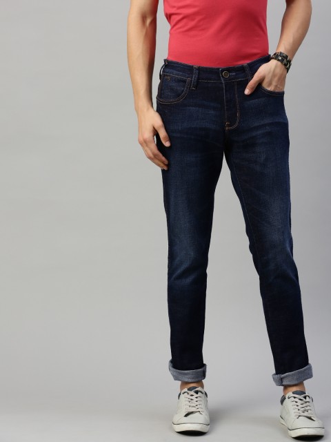 

Wrangler Men Blue Skanders Slim Fit Low-Rise Clean Look Stretchable Jeans