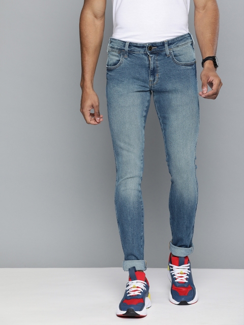

Wrangler Men Blue Skanders Slim Fit Low-Rise Clean Look Stretchable Jeans