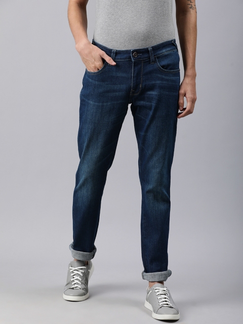 

Wrangler Men Blue Skanders Slim Tapered Fit Low-Rise Clean Look Stretchable Jeans
