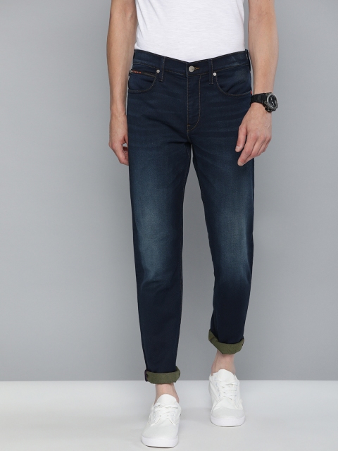 

Lee Men Navy Blue ANTON Slim Tapered Fit Mid-Rise Clean Look Stretchable Jeans