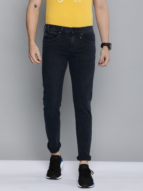 

Lee Men Navy Blue Travis Narrow Slim Fit Mid-Rise Clean Look Stretchable Jeans