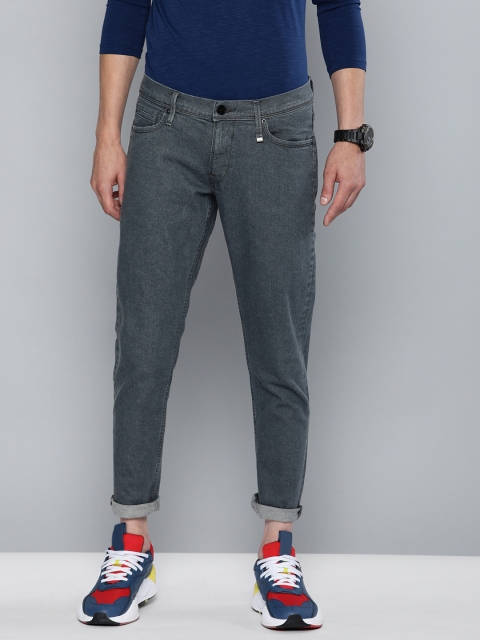 

Lee Men Charcoal Grey ERIC Skinny Fit Low-Rise Clean Look Stretchable Jeans