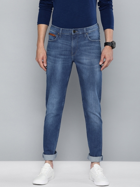 

Lee Men Blue BRUCE Skinny Fit Mid-Rise Clean Look Stretchable Jeans