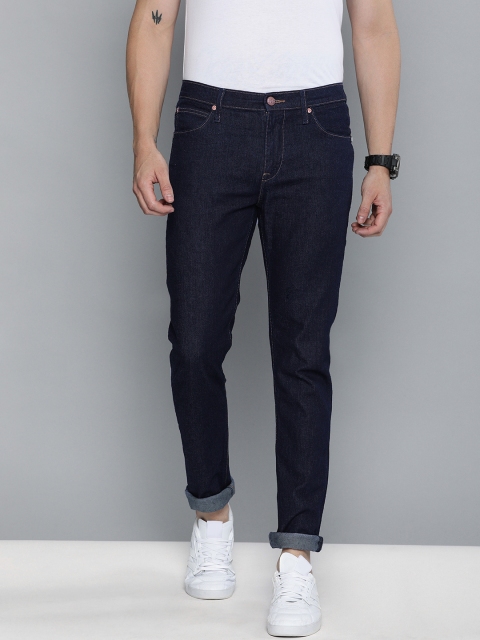 

Lee Men Navy Blue Bruce Skinny Fit Mid-Rise Clean Look Stretchable Jeans