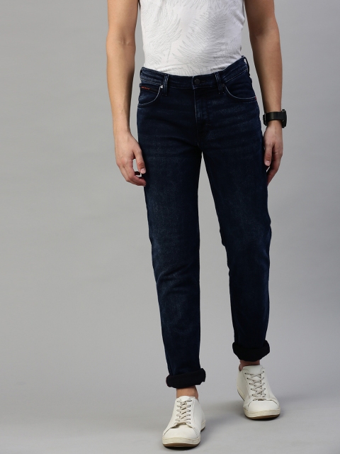 

Lee Men Navy Blue Skinny Fit Mid-Rise Clean Look Stretchable Jeans