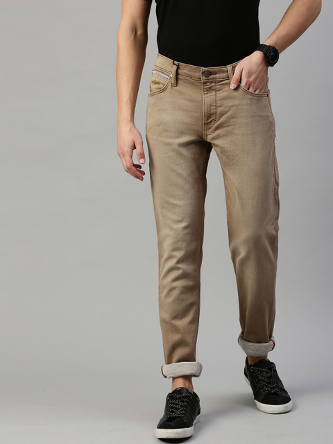 

Lee Men Khaki Skinny Fit Mid-Rise Clean Look Stretchable Jeans
