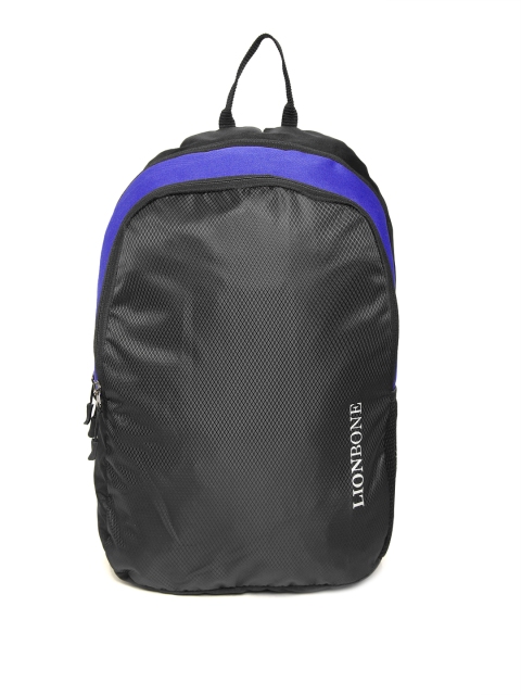 

LIONBONE Unisex Black Self Design Laptop Backpack