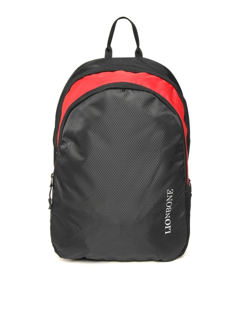 

LIONBONE Unisex Black Self Design Laptop Backpack