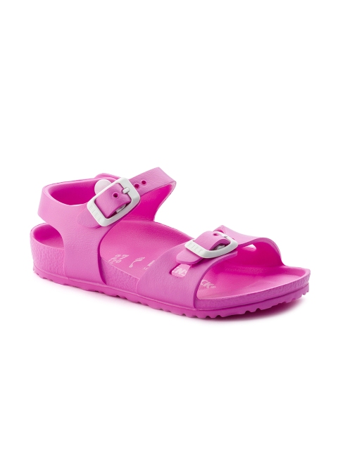 

Birkenstock Girls Pink Rio EVA Solid Open Toe Narrow Width Flats