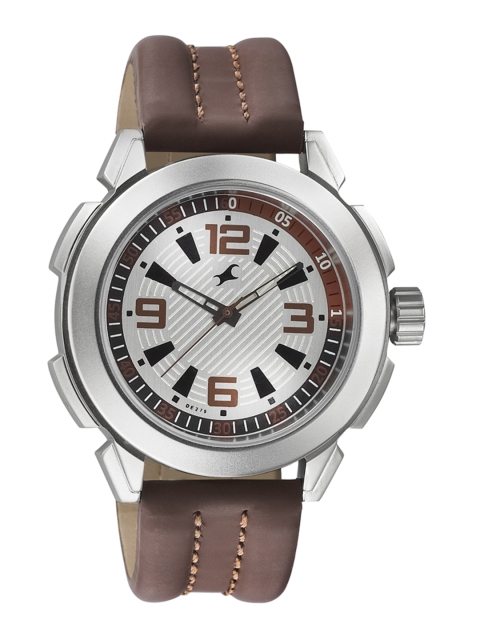 

Fastrack Men Silver-Toned Dial Watch 3130SL01