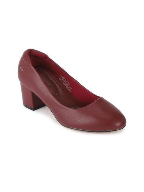 

Allen Solly Woman Maroon Solid Pumps