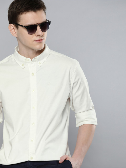 

Denizen From Levis Men White Regular Fit Solid Casual Shirt