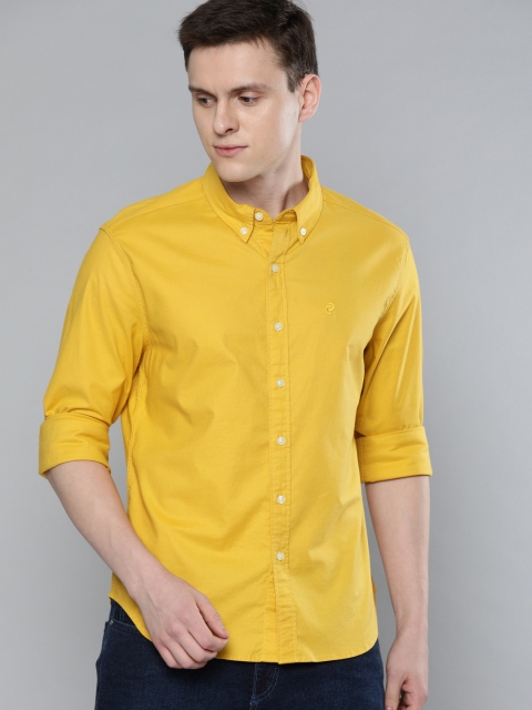 

Denizen From Levis Men Mustard Yellow Regular Fit Solid Casual Shirt