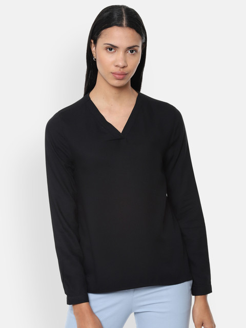 

Van Heusen Woman Black Solid Top