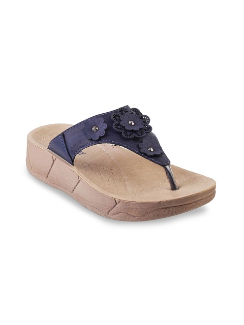 

WALKWAY Women Blue Solid Sandals