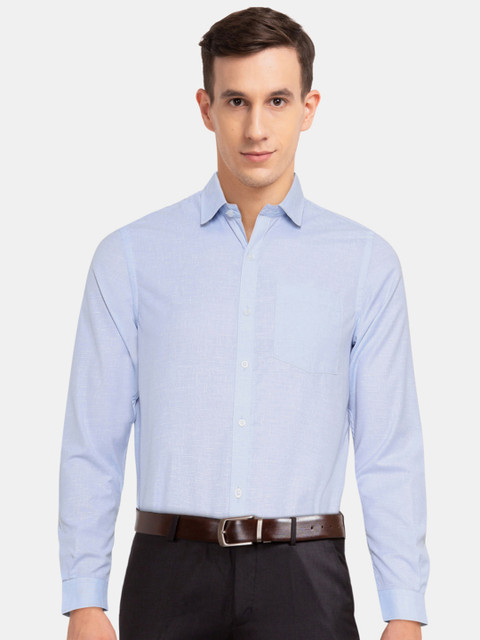 

Excalibur Men Blue Regular Fit Solid Formal Shirt