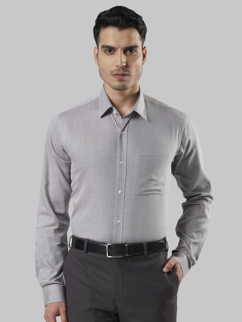 

Raymond Men Grey Slim Fit Solid Formal Shirt