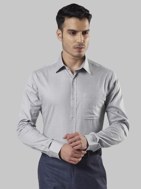 

Raymond Men Grey Slim Fit Solid Formal Shirt