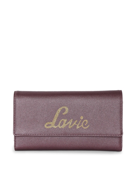 

Lavie Women Mauve Pink Printed Three Fold Wallet