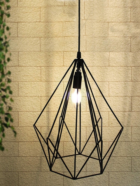 

TIED RIBBONS Black Solid Geometric Shaped Pendant Lamp