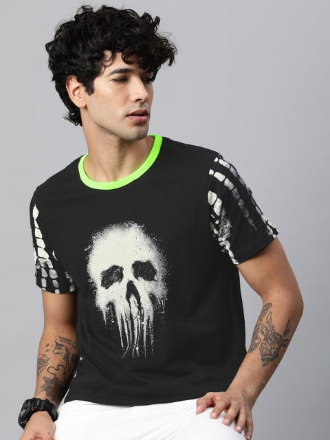 

Kook N Keech Marvel Men Black Printed Round Neck T-shirt