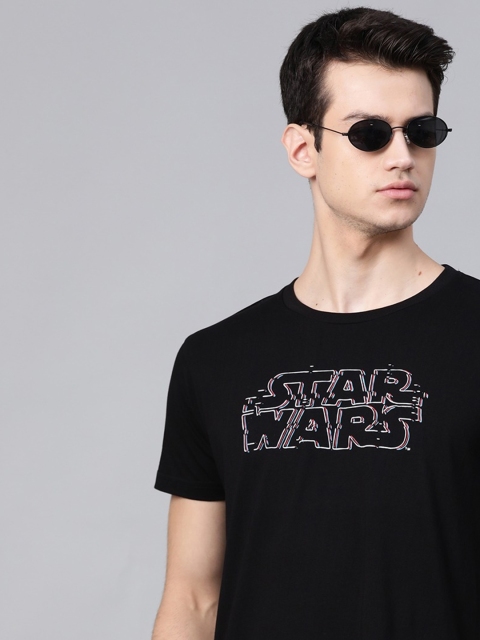 

Kook N Keech Star Wars Men Black Printed Round Neck T-shirt