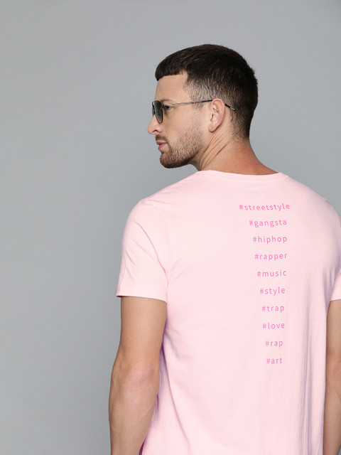 

Kook N Keech Men Pink Back Printed Round Neck T-shirt
