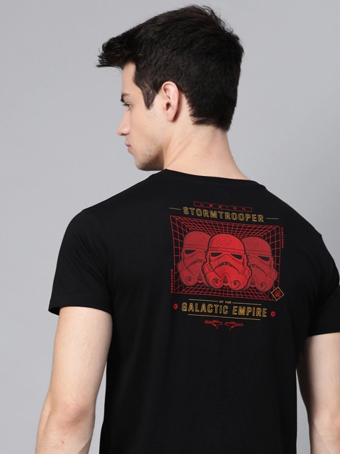 

Kook N Keech Star Wars Men Black & Red Stormtrooper Print Round Neck T-shirt