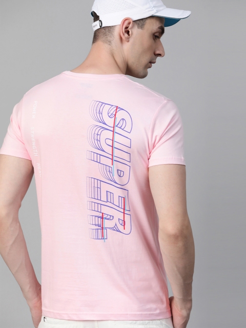 

Justice League Men Pink & Blue Superman Printed Round Neck T-shirt