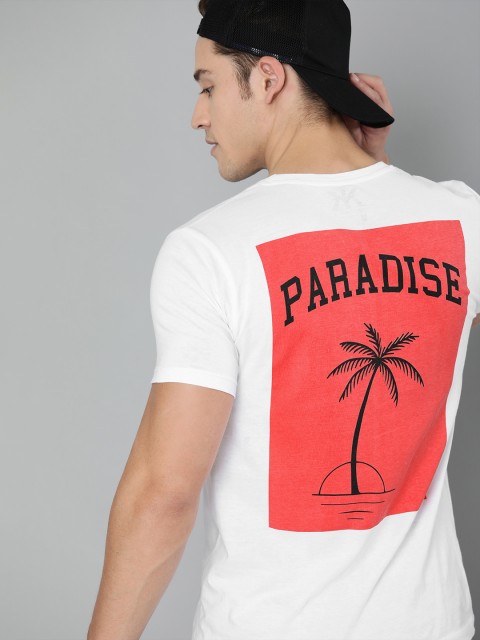 

Kook N Keech Men White Back Printed Round Neck T-shirt