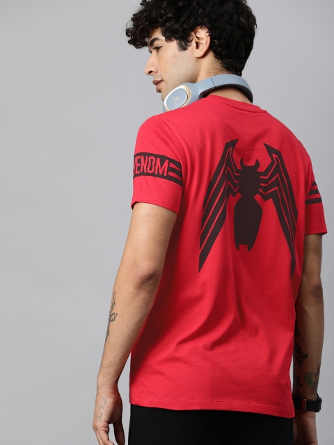 

Kook N Keech Marvel Men Red Venom Printed Round Neck T-shirt