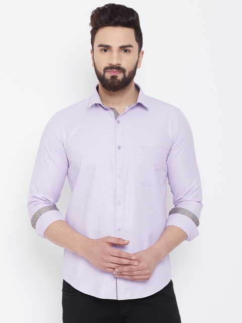 

JUMP USA Men Lavender Slim Fit Solid Casual Shirt
