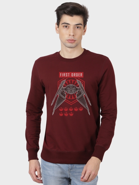 

STAR WARS Men Maroon Print Sweatshirt