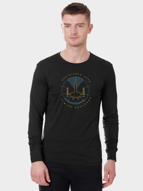 

STAR WARS Men Black Printed Round Neck T-shirt